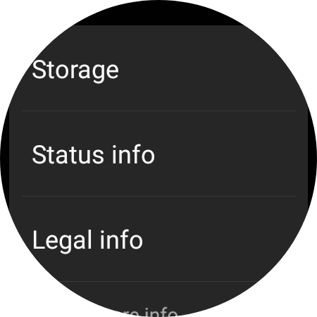 Press Status info.