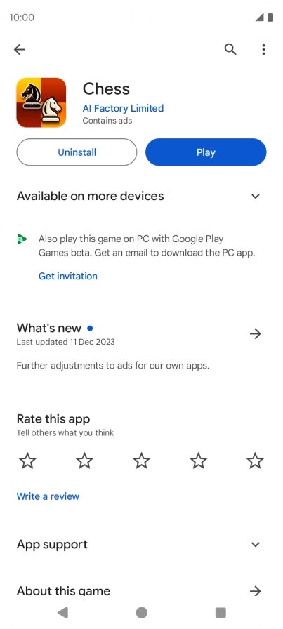 Press Uninstall. Press Uninstall.