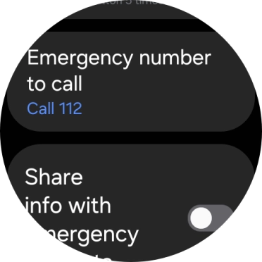 Press Emergency number to call.