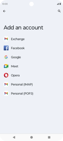 Press Google.
