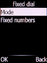 Select Mode and press the Left selection key.