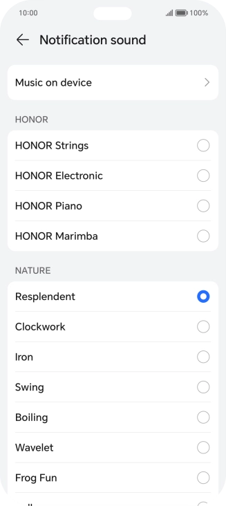 Press the required message tones to hear them.