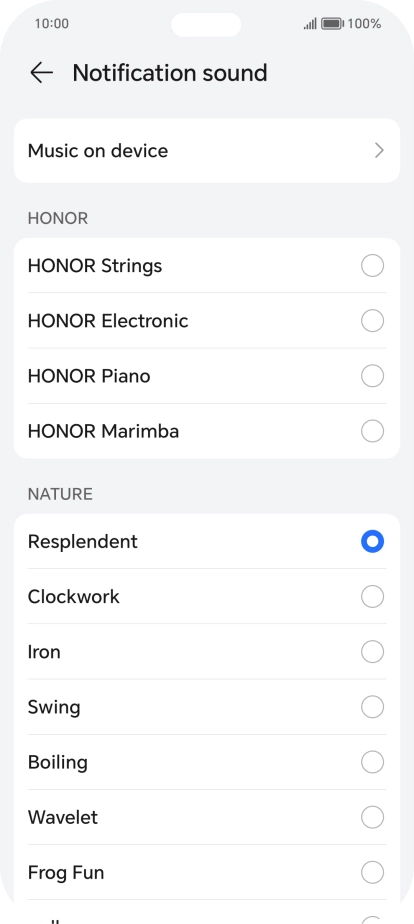 Press the required message tones to hear them.