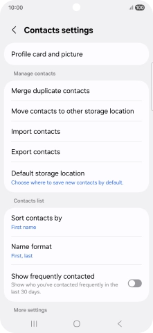 Press Import contacts. Press Import contacts.