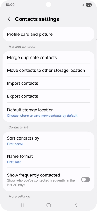 Press Import contacts. Press Import contacts.