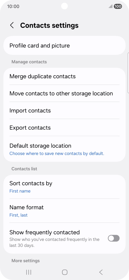 Press Import contacts. Press Import contacts.