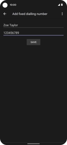 Press SAVE. Press SAVE.