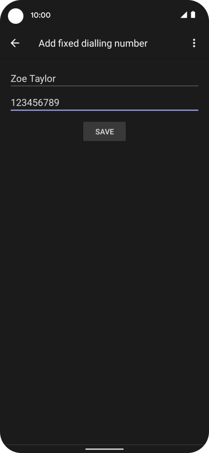 Press SAVE. Press SAVE.