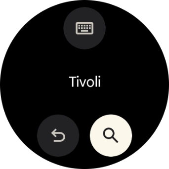 Press the search icon. Press the search icon.