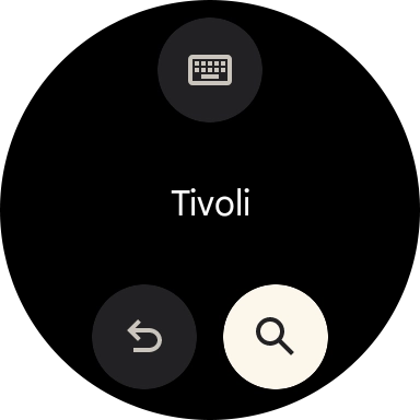 Press the search icon. Press the search icon.