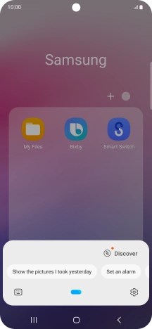 Say, in your own words, what you would like your phone to do, e.g.: CAMERA, CALL [contact], SEARCH THE WEB FOR [information].