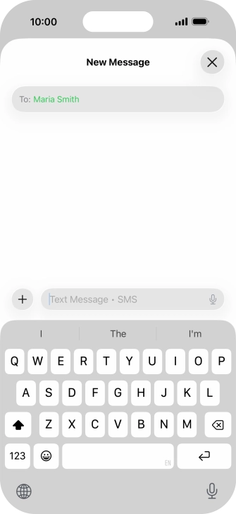 Press the microphone icon and say the required text. Press the microphone icon and say the required text.