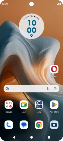 Slide two fingers downwards starting from the top of the screen.