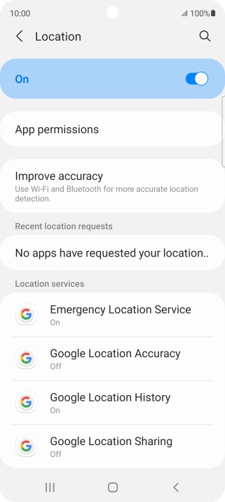 Press App permissions. Press App permissions.