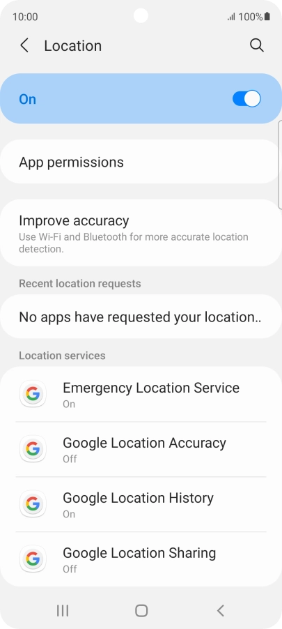 Press App permissions. Press App permissions.