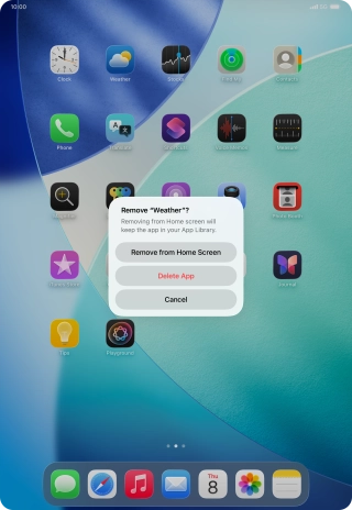 Press Delete App. Press Delete App.