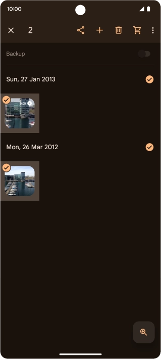 Press the share icon. Press the share icon.
