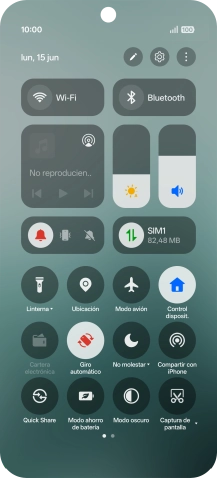 Pulsa el icono de ajustes.