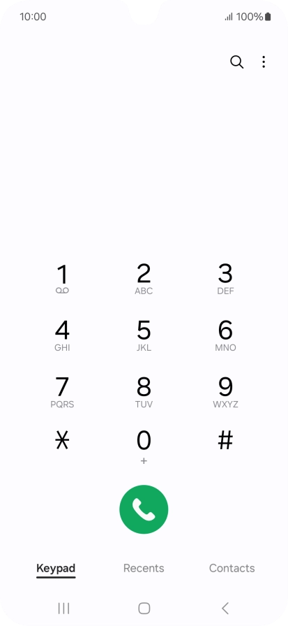 Press Recents.