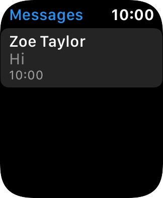 Press the required text message.