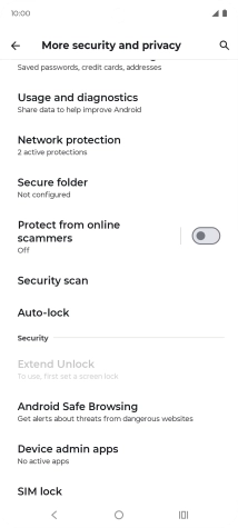 Press SIM lock.