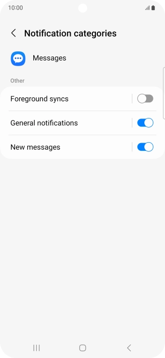 Press New messages. Press New messages.