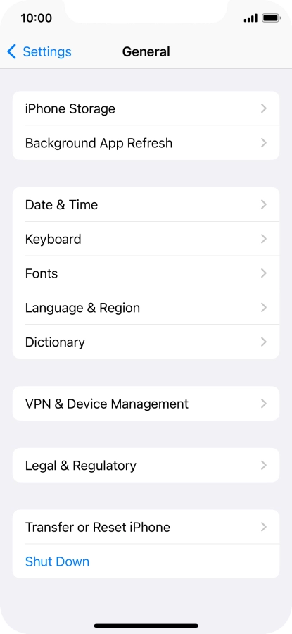 Press Transfer or Reset iPhone. Press Transfer or Reset iPhone.