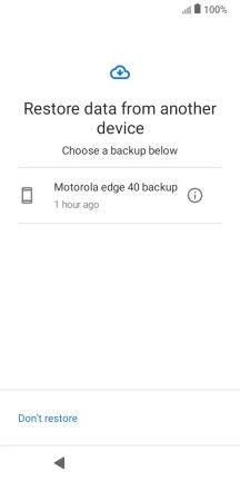 Press the required backup and your phone restores the content of the selected backup. Subsequently, follow the instructions on the screen to set up your phone and prepare it for use. Press the required backup and your phone restores the content of the selected backup. Subsequently, follow the instructions on the screen to set up your phone and prepare it for use.