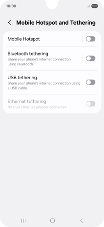 Press Mobile Hotspot. Press Mobile Hotspot.