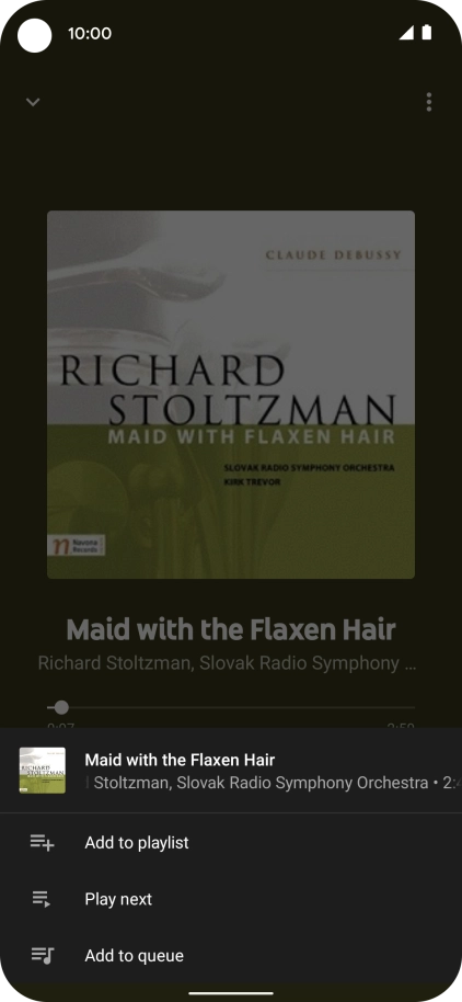 Press Add to playlist. Press Add to playlist.