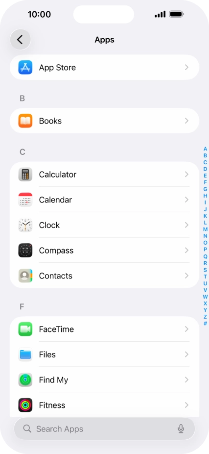 Press App Store.