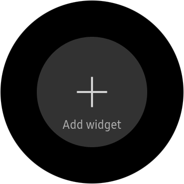 Press the add widget icon. Press the add widget icon.