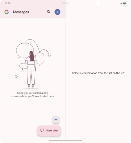 Press the profile icon.