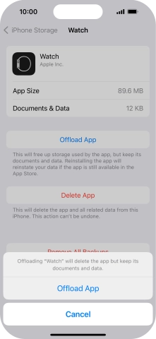 Press Offload App.