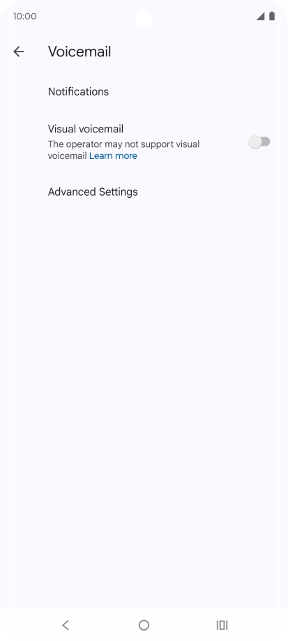 Press Advanced Settings. Press Advanced Settings.