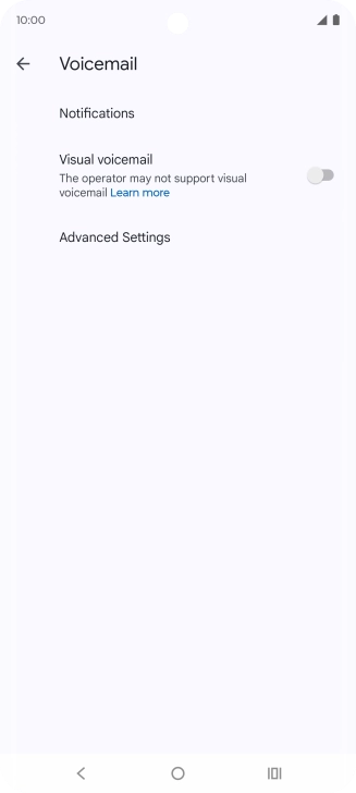 Press Advanced Settings. Press Advanced Settings.