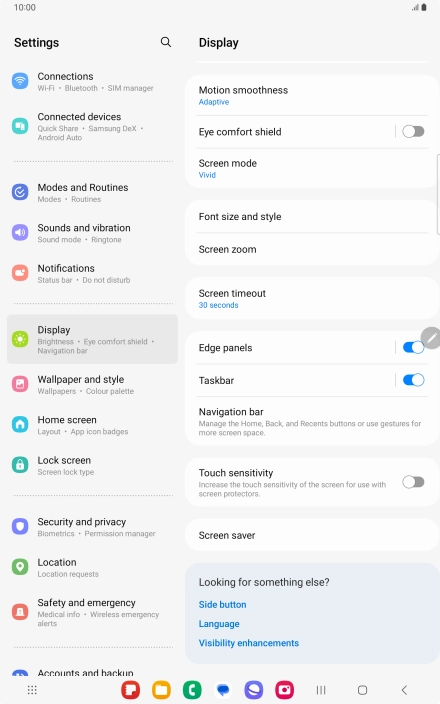 Press the Home key to return to the home screen.