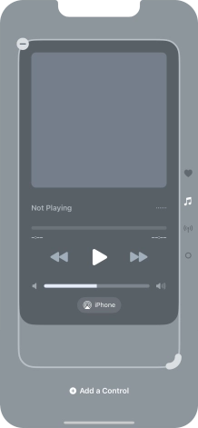 Press the remove icon on the required Control Centre page to remove it from Control Centre. Press the remove icon on the required Control Centre page to remove it from Control Centre.
