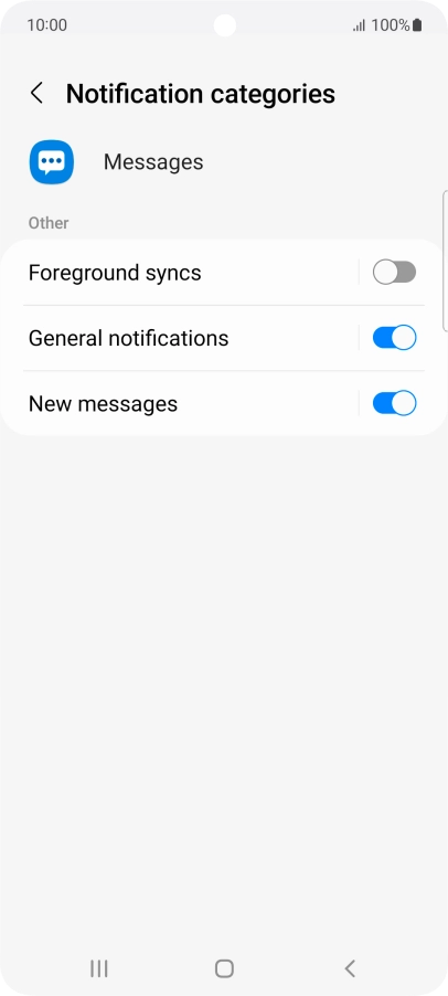 Press New messages.