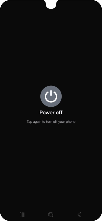 Press Power off. Press Power off.