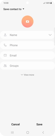 Press the address book drop down list.