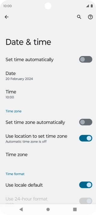 Press the indicator next to Press the indicator next to