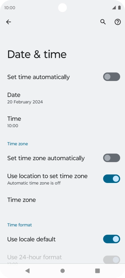 Press the indicator next to Press the indicator next to