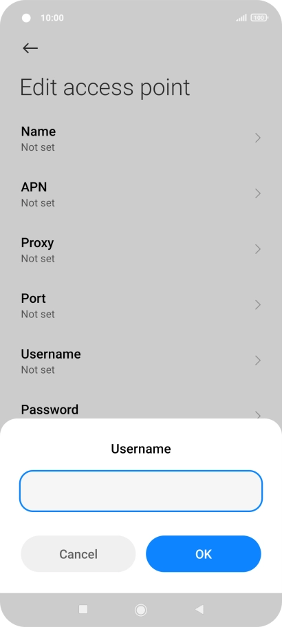 Key in wap and press OK. Key in wap and press OK.