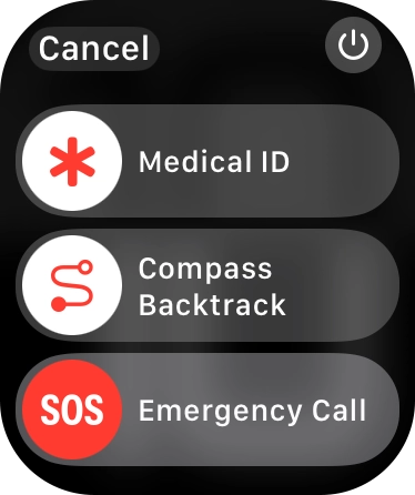 Press the power off icon.