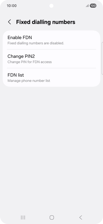 Press FDN list.