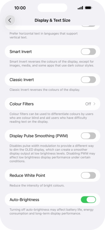 Press the indicator next to Press the indicator next to