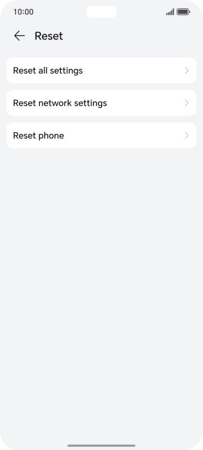 Press Reset phone.