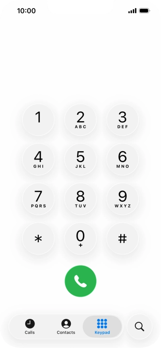 Key in ##002# and press the call icon. Key in ##002# and press the call icon.