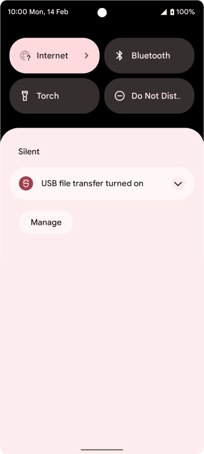 Press arrow down.